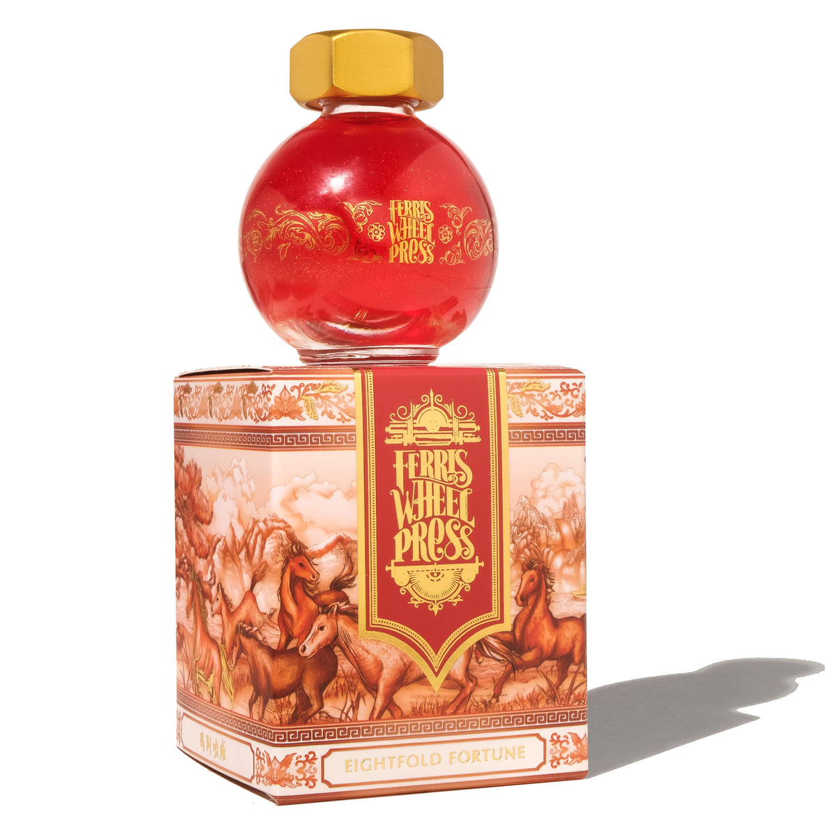 Ferris Wheel Press Fete Chinoise - Eightfold Fortune (20ml) Bottled Ink - 2026 Lunar New Year Edition