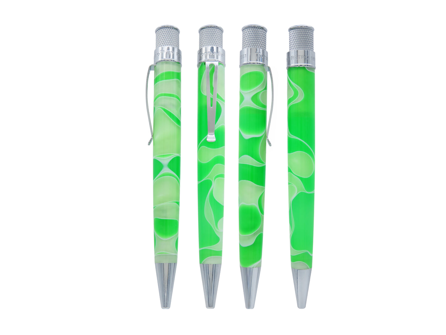 Retro 51 Tornado Rollerball - Acrylic Cosmic Swirl: Green & White