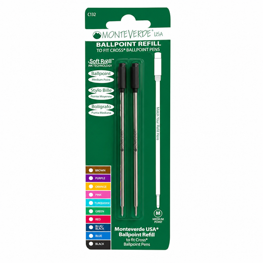 Cross Ballpoint Refills by Monteverde USA® - Black Medium (2 ea)