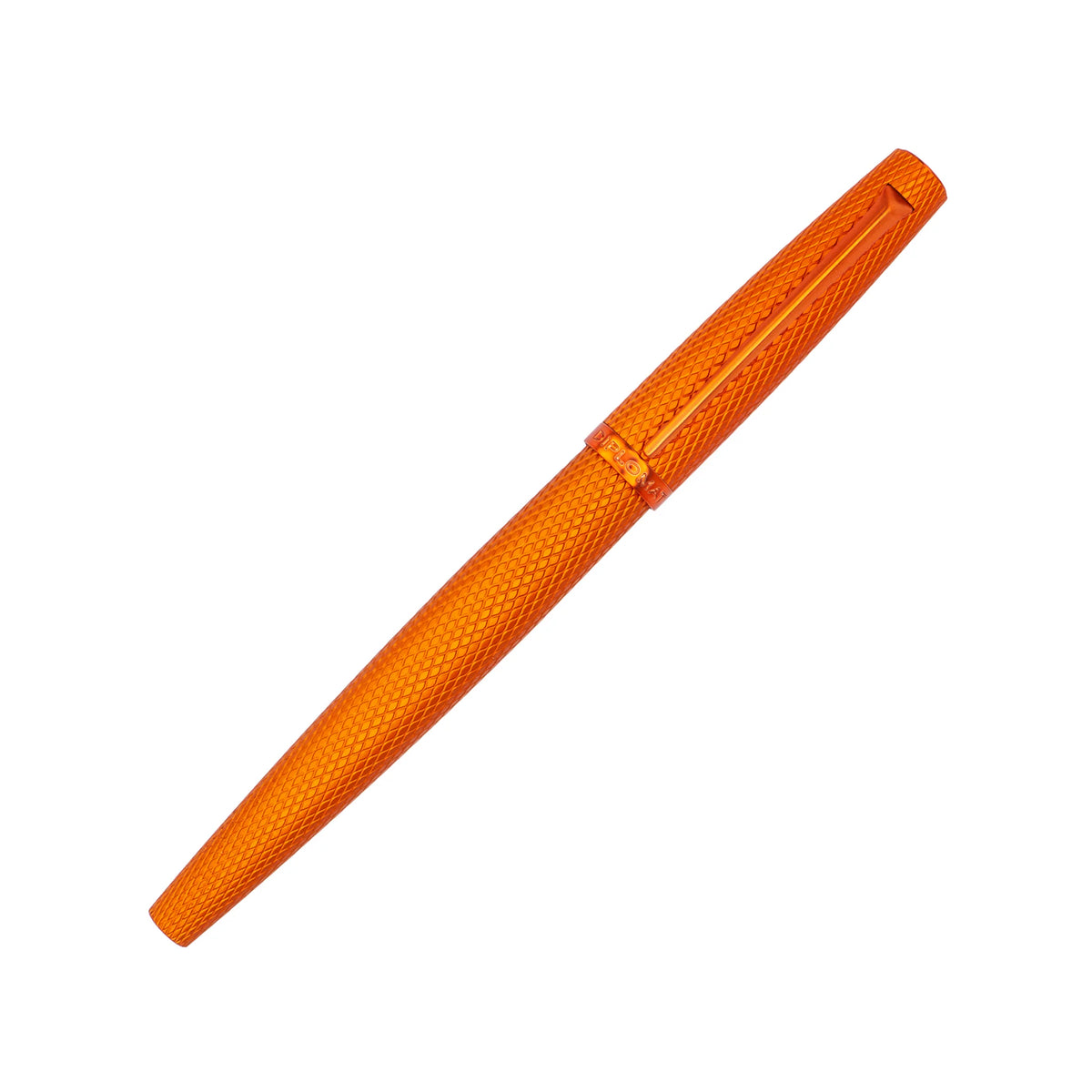 Diplomat Viper Fountain Pen - Orange Guilloche