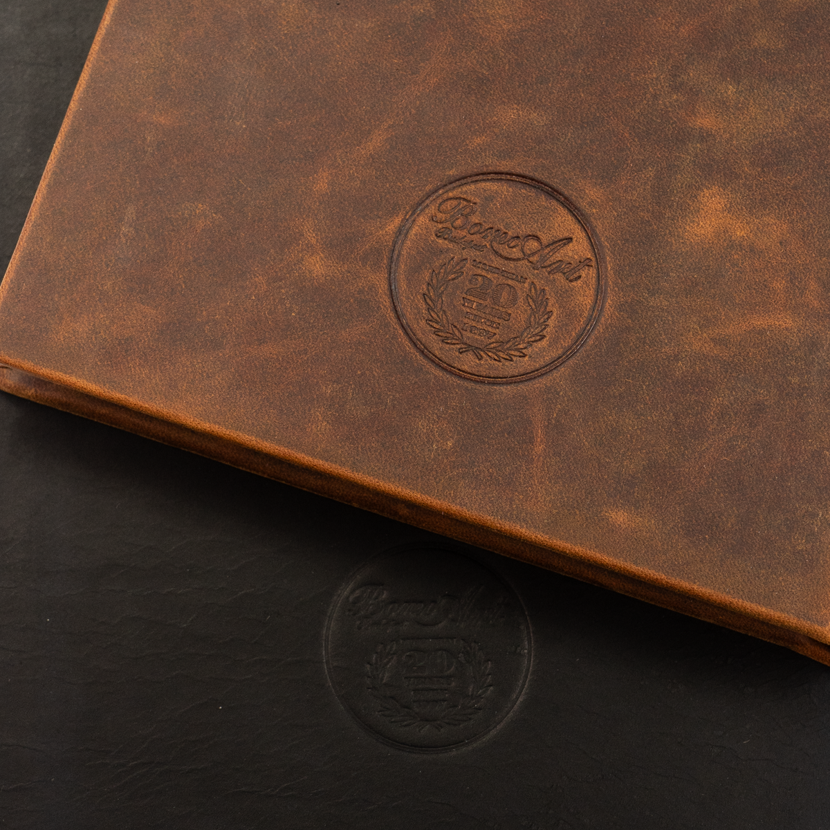 Bomo Art A5 Full Leather Blank Journal - Whiskey