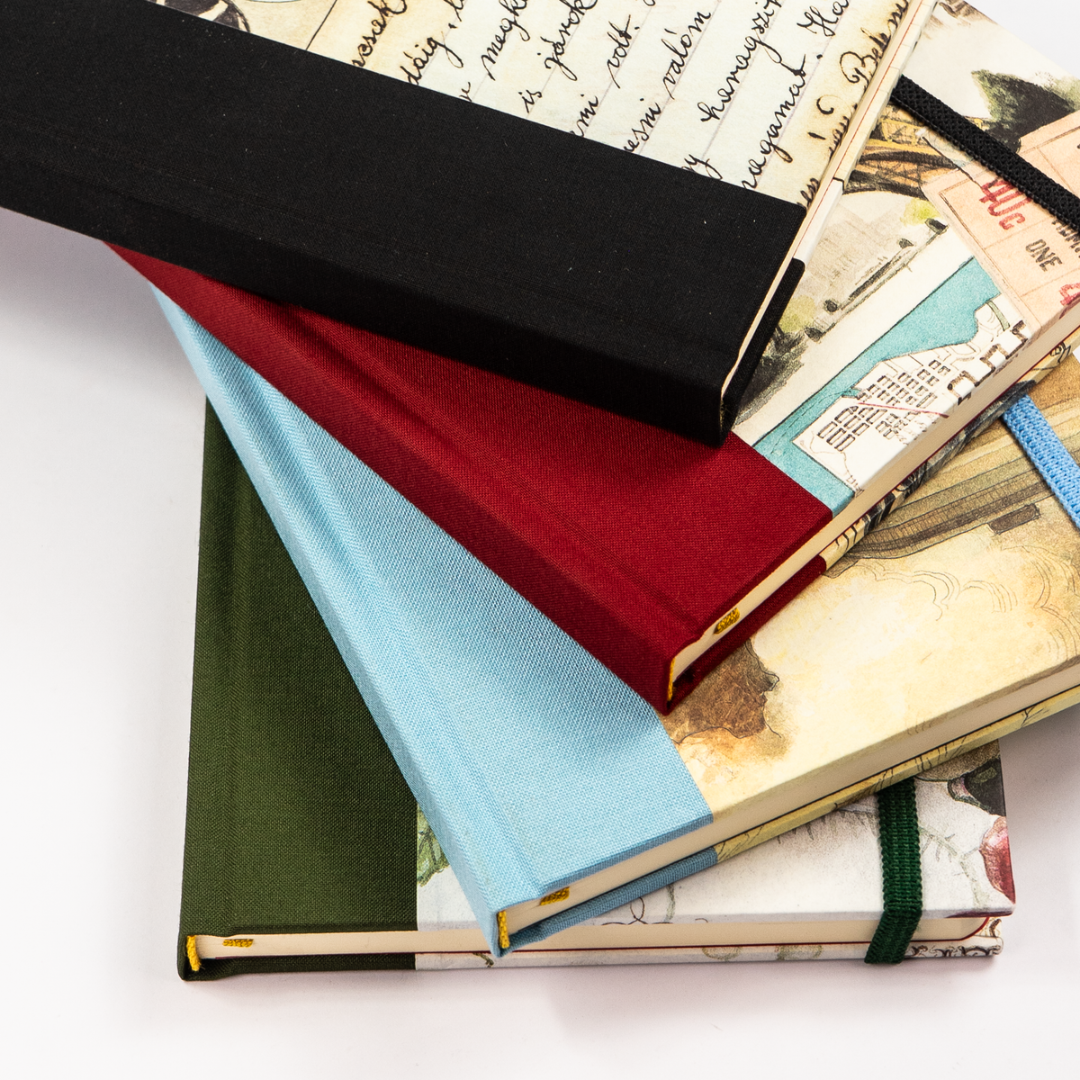 Bomo Art A5 Fabric Bound Lined Journal - Books