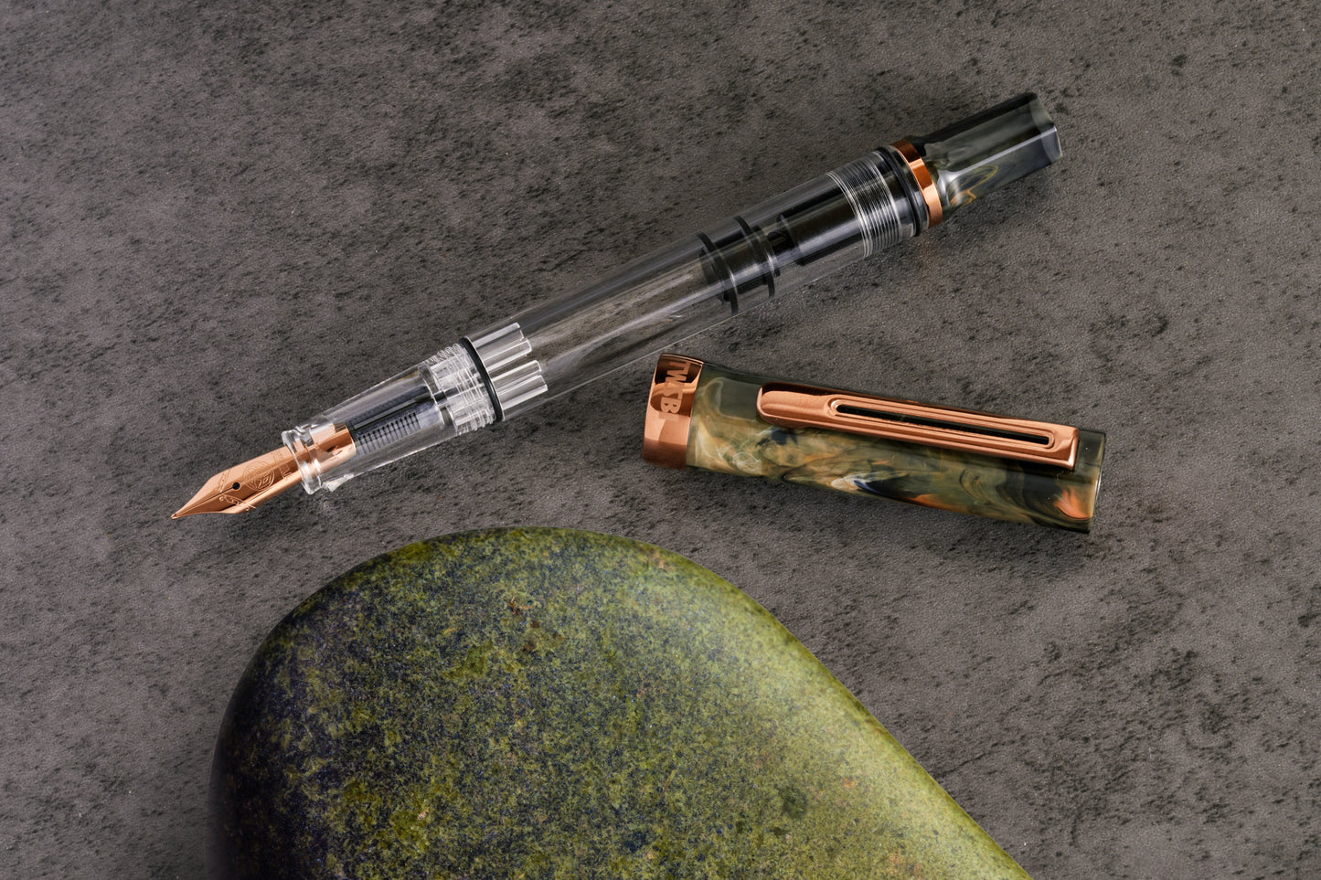 TWSBI ECO Fountain Pen  - Serpentine with Bronze Trim