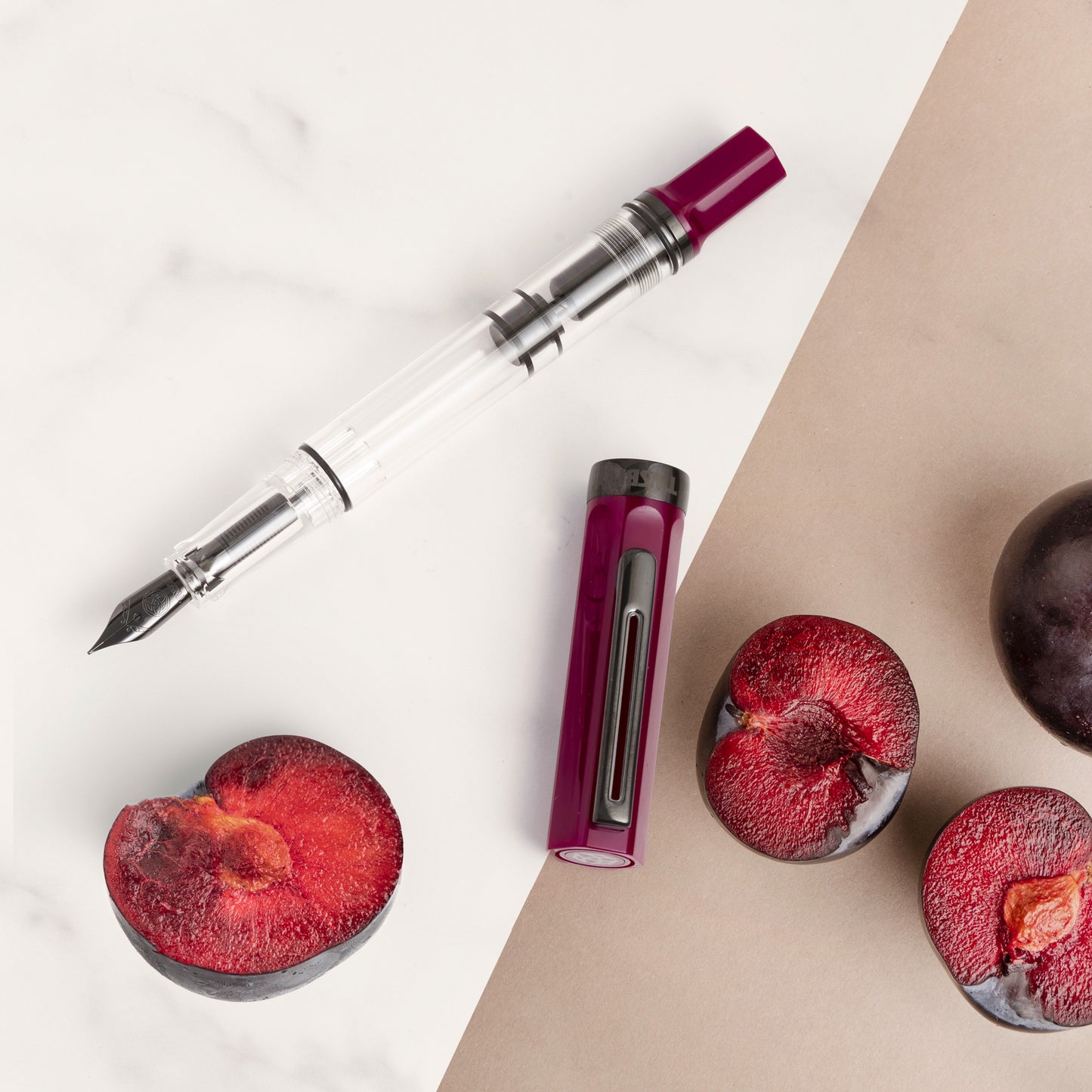 TWSBI ECO Fountain Pen - Plum with Onyx Trim