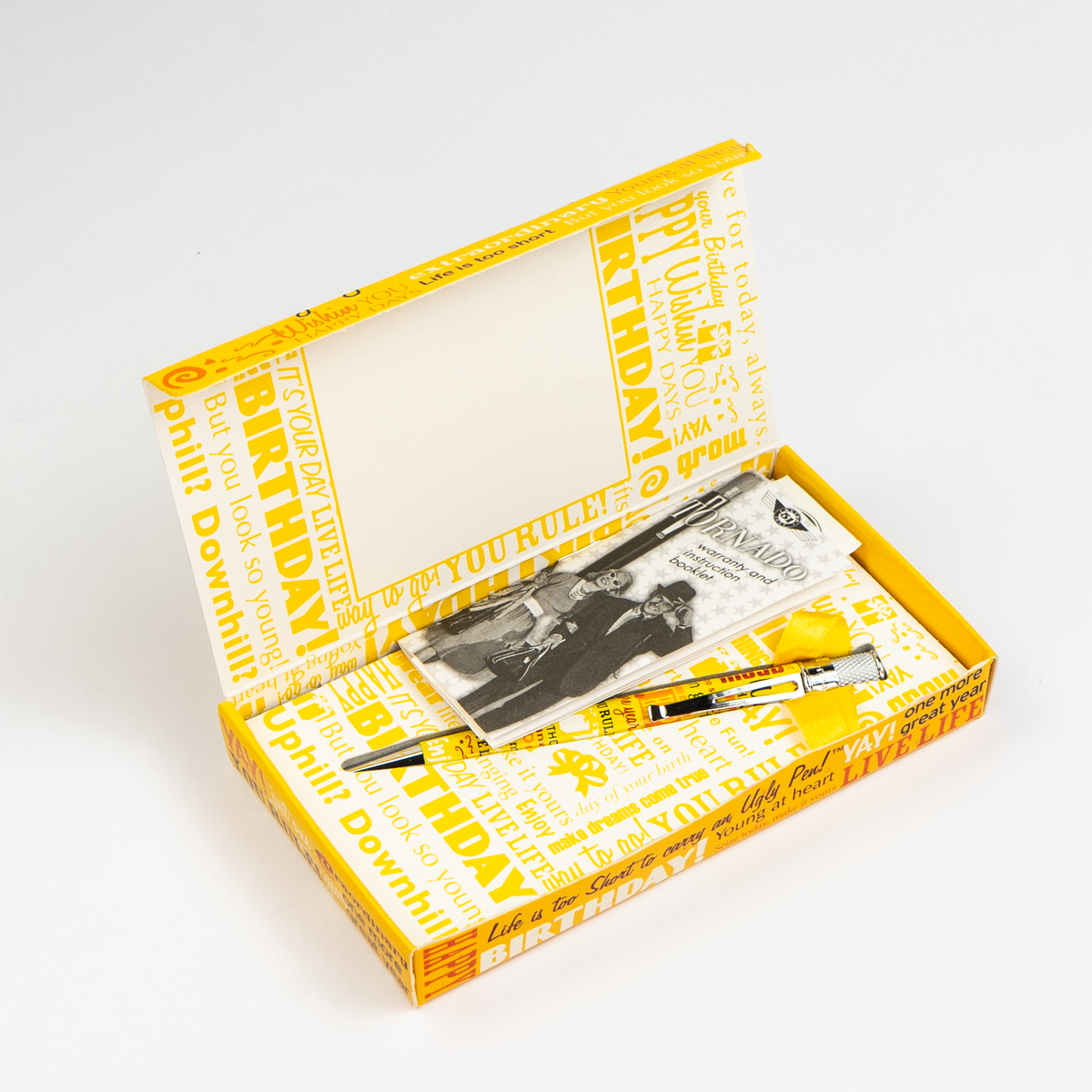 Retro 51 Collection Tornado Rollerball - Happy Birthday: Yellow