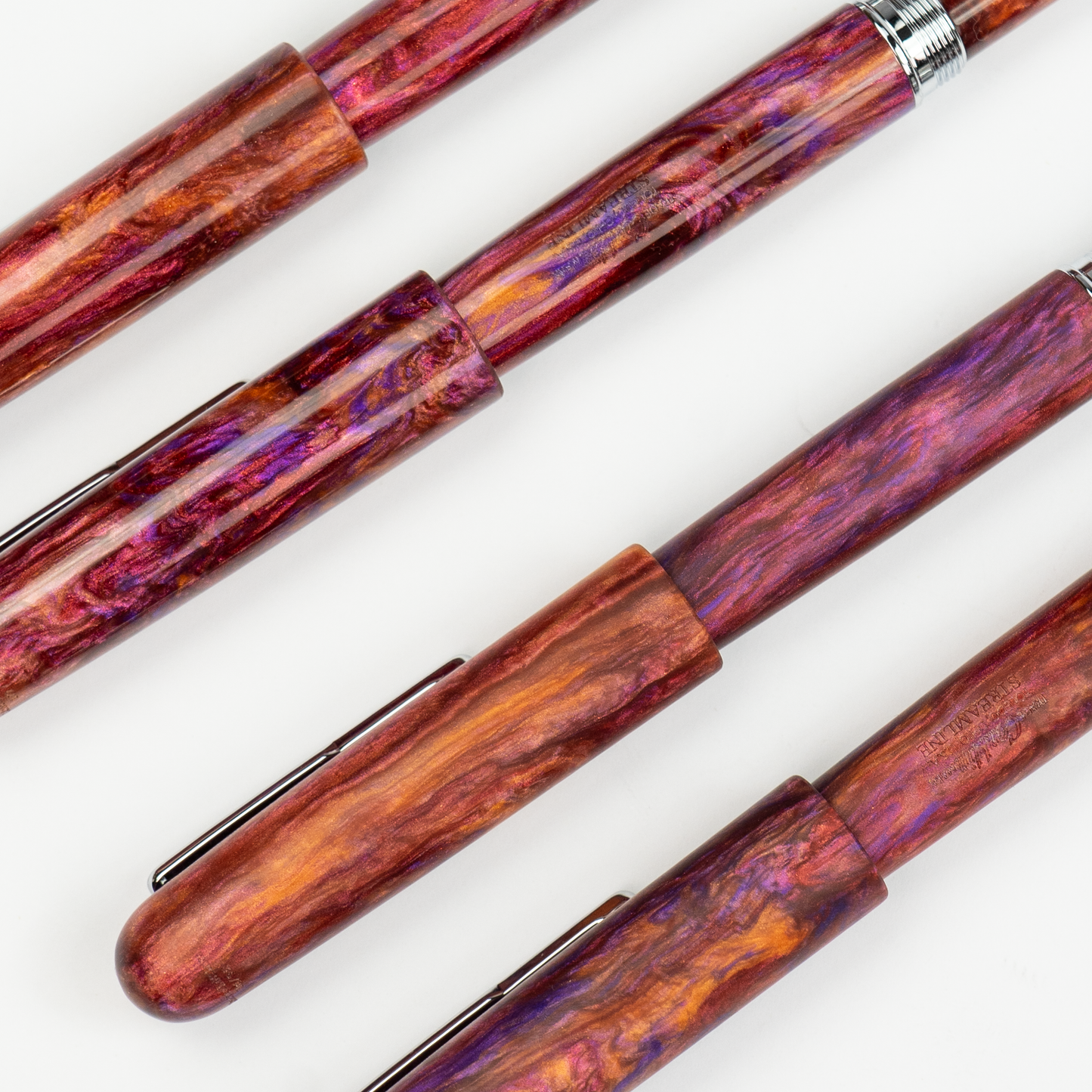 Conklin Streamline Fountain Pen - Matte: Sunset Medley with Chrome Trim (Limited Edition)