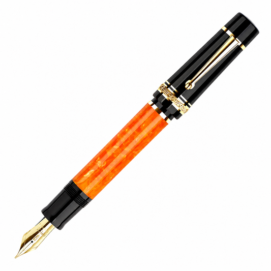 Delta DV Original Oversize Fountain Pen with Gold Trim (Cartridge/Converter/Eyedropper)