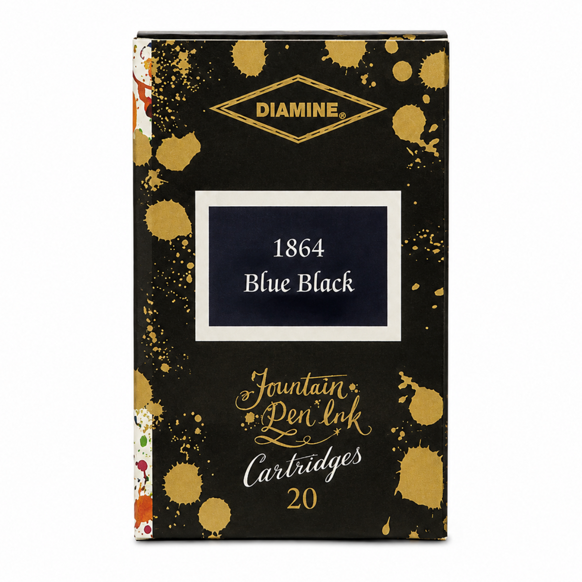 Diamine 1864 Blue-Black Ink Cartridges (Set of 20) - 150th Anniversary