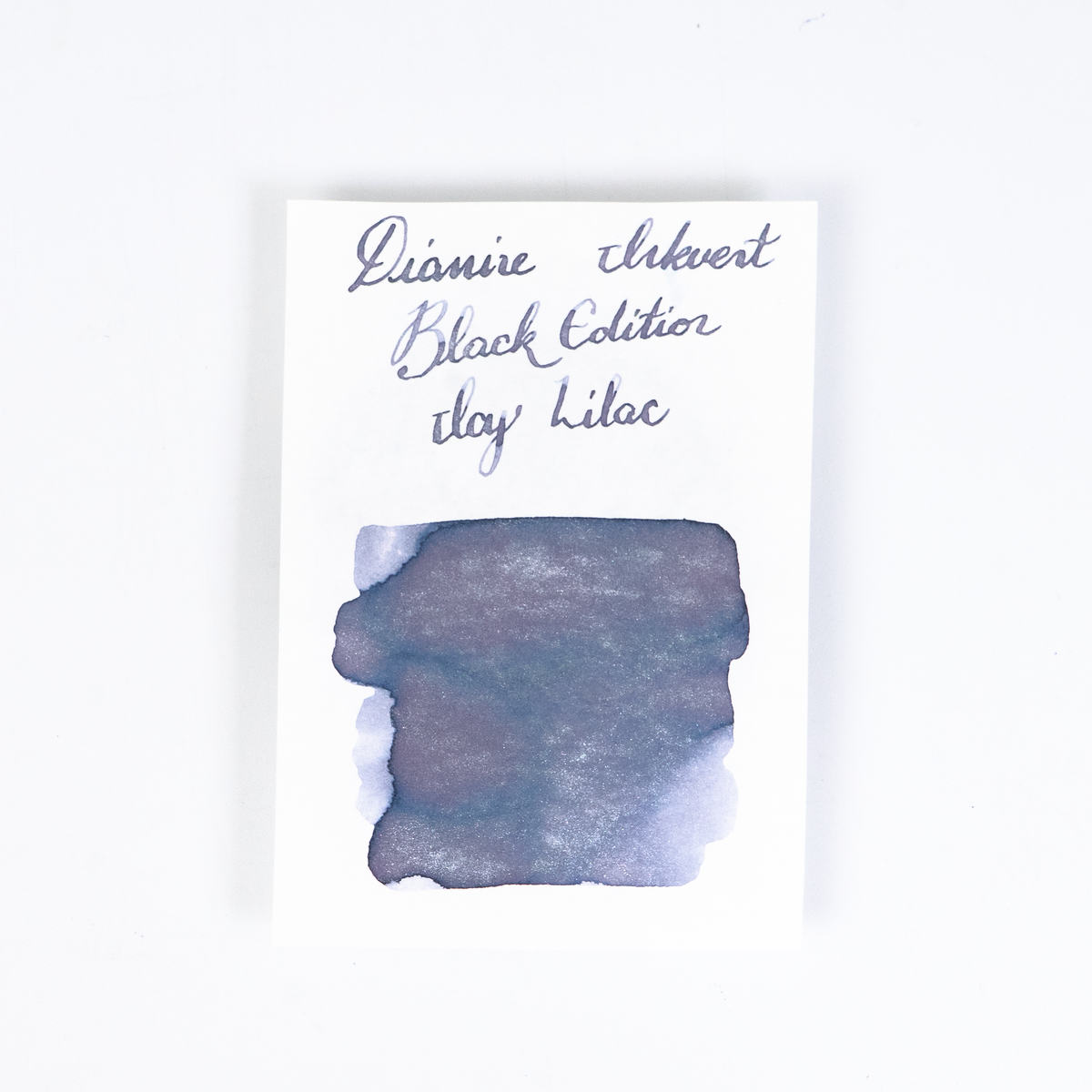Diamine Icy Lilac (50ml) Bottled Ink (Shimmer) - Black Edition