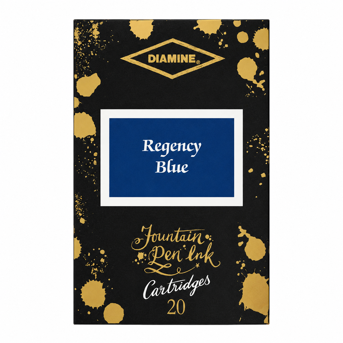 Diamine Regency Blue Ink Cartridges (Set of 20) - 150th Anniversary