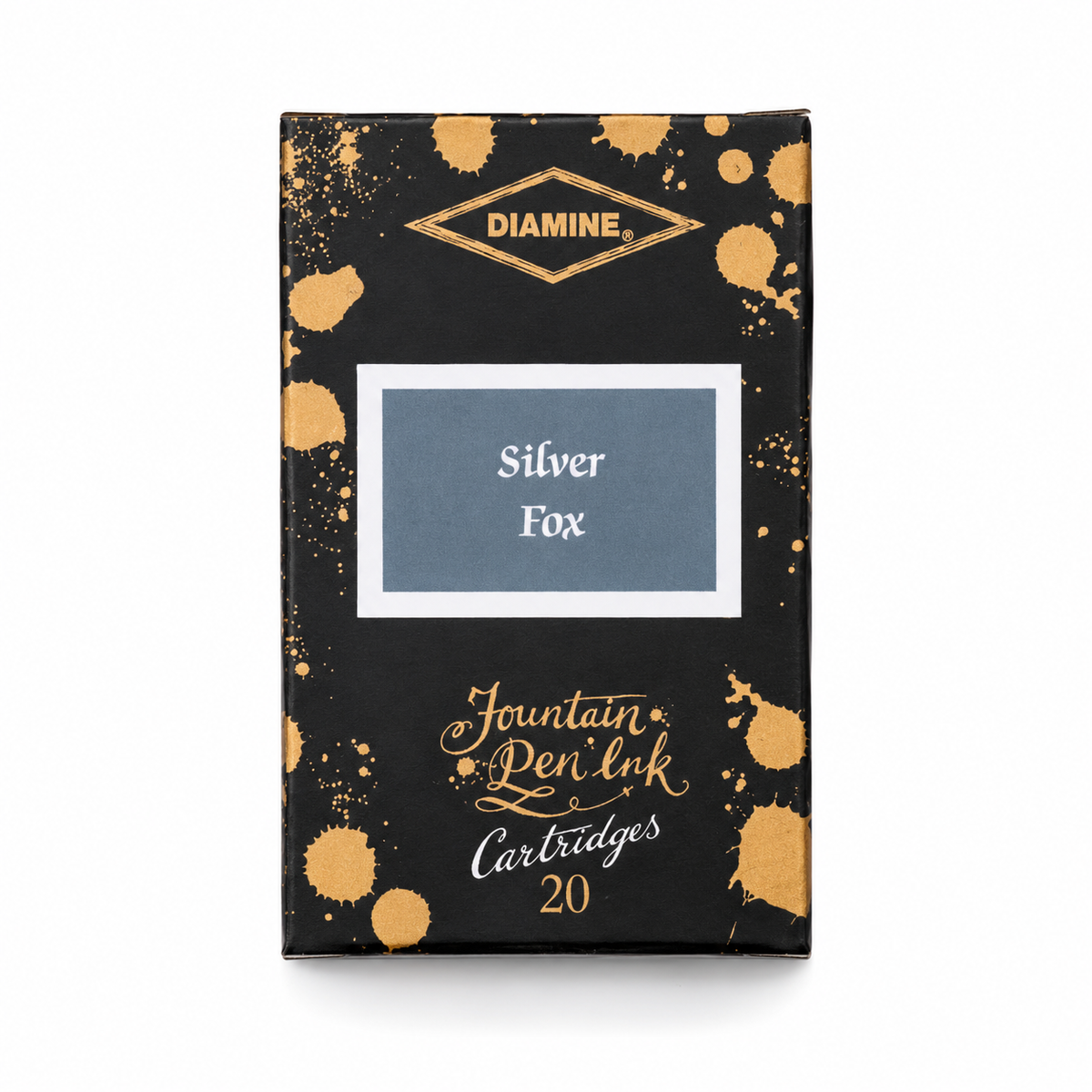 Diamine Silver Fox Ink Cartridges (Set of 20) - 150th Anniversary