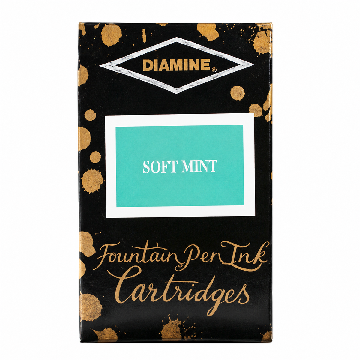 Diamine Soft Mint Ink Cartridges (Set of 18)