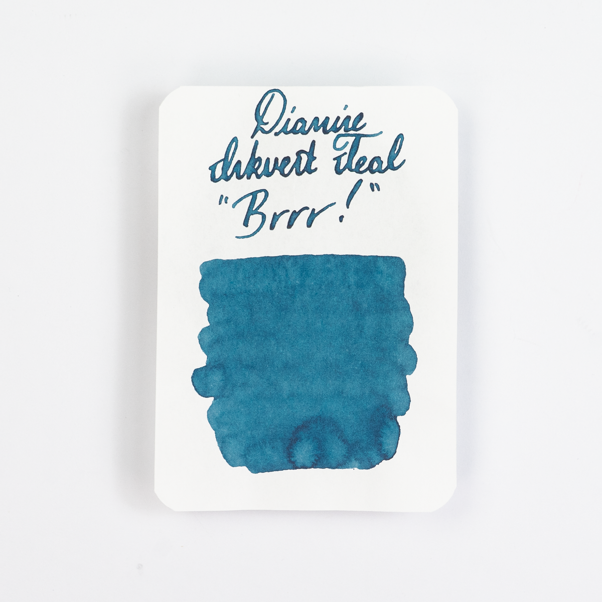 Diamine Brrr! (50ml) Bottled Ink (Pigment Shimmer) - Teal Edition