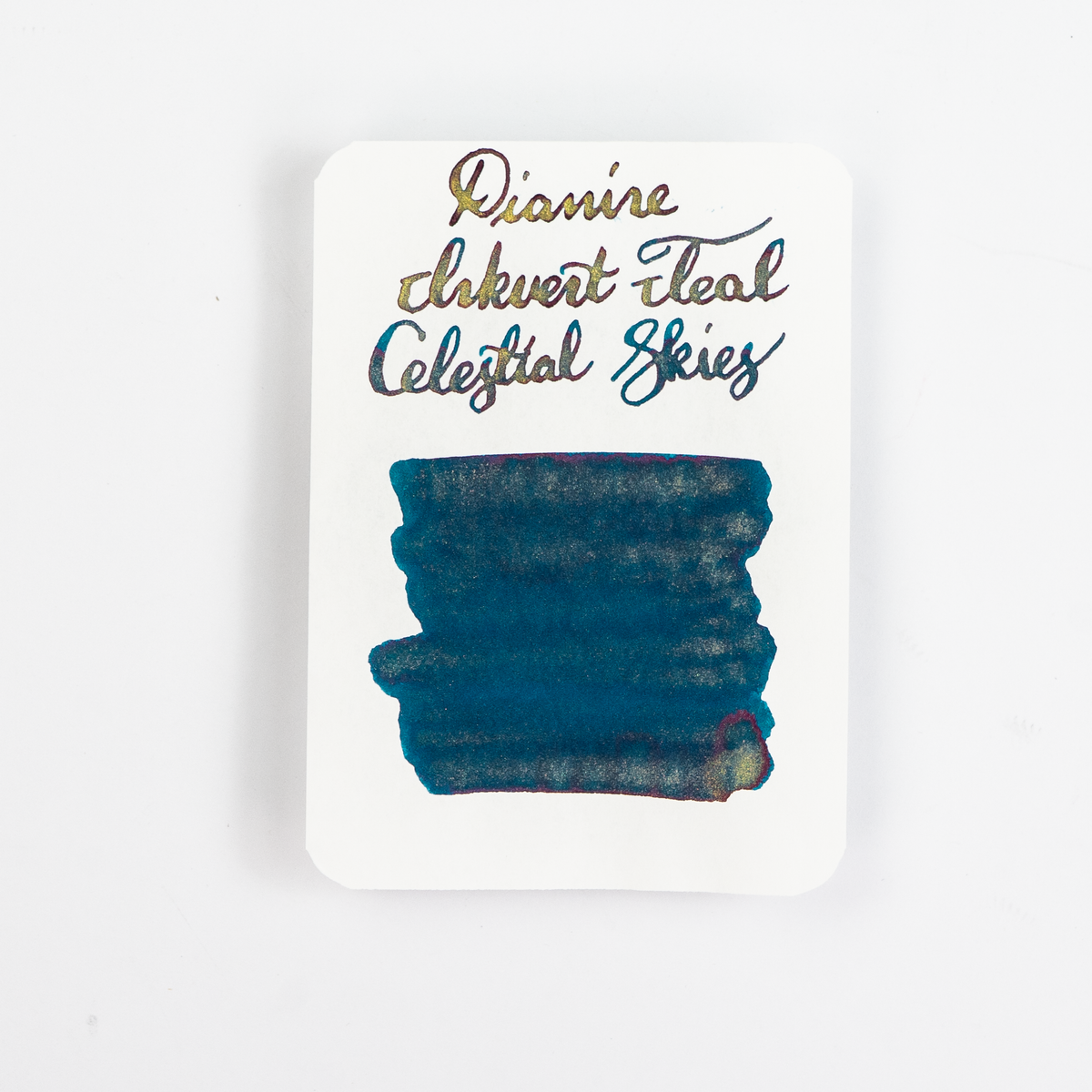 Diamine Celestial Skies (50ml) Bottled Ink (Shimmer) - Teal Edition