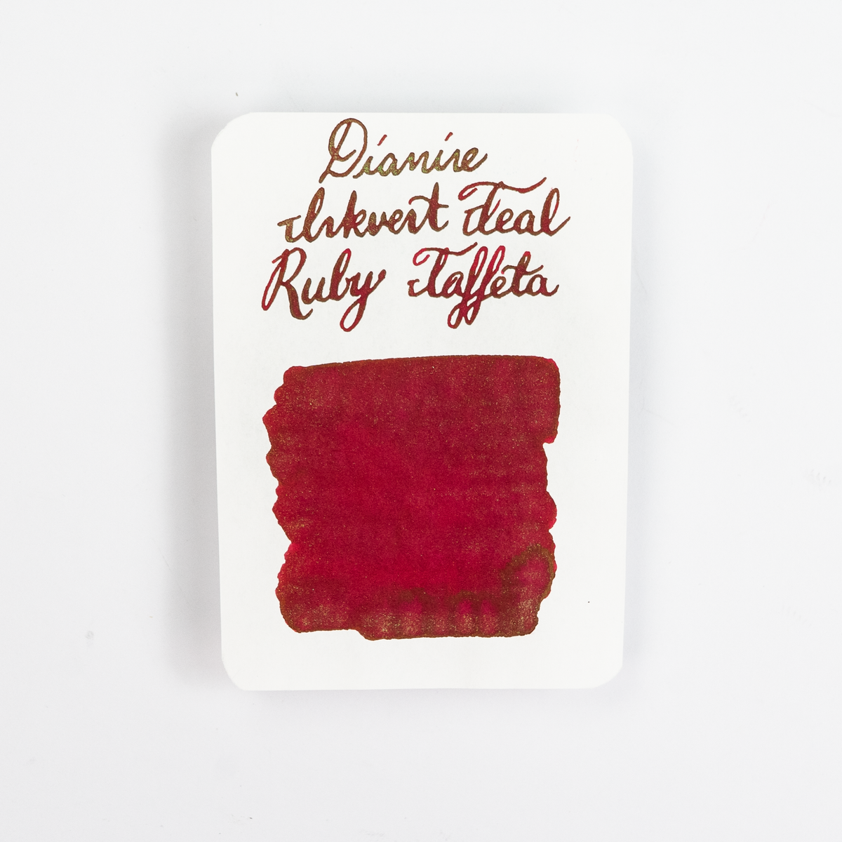 Diamine Ruby Taffeta (50ml) Bottled Ink (Chameleon) - Teal Edition