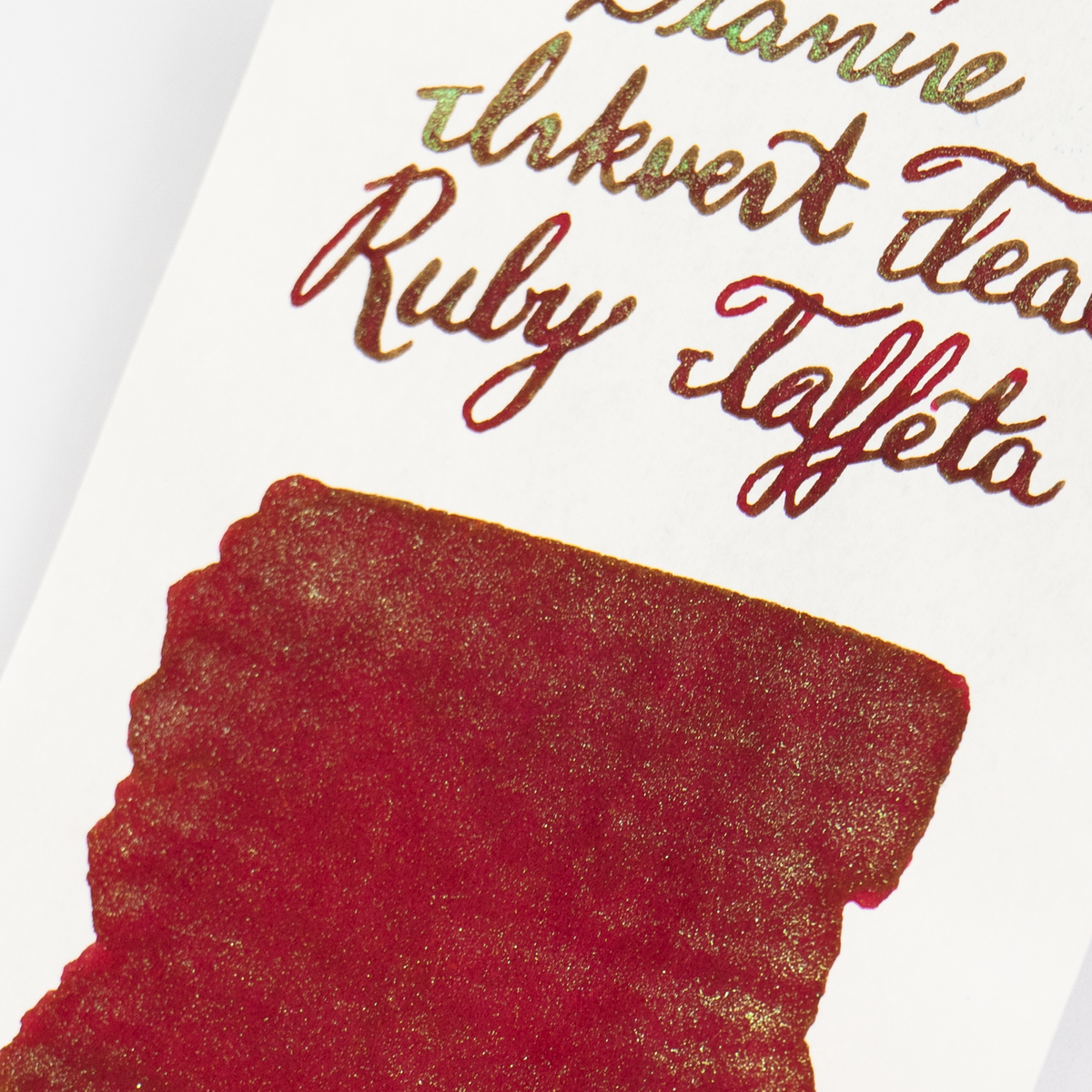 Diamine Ruby Taffeta (50ml) Bottled Ink (Chameleon) - Teal Edition