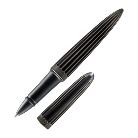 Diplomat Aero Rollerball - Stripes Oxyd Brass