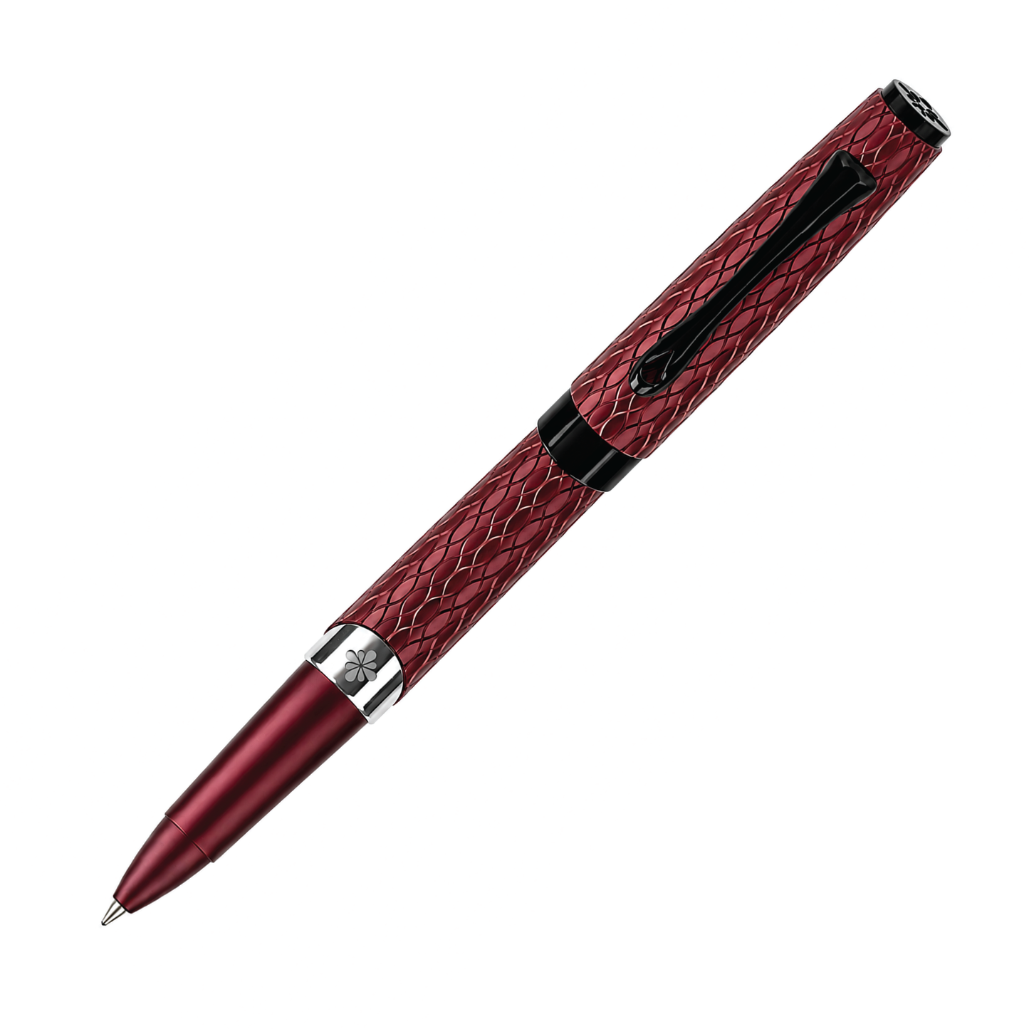 Diplomat Cobra Rollerball - Burgundy Guilloche