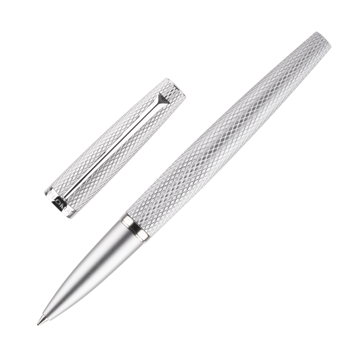 Diplomat Viper Rollerball - Silver Guilloche