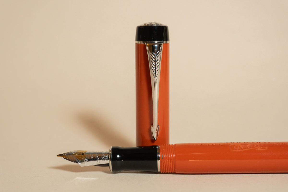 Pre-Owned Parker Duofold Centennial Fountain Pen - Big Red - Medium