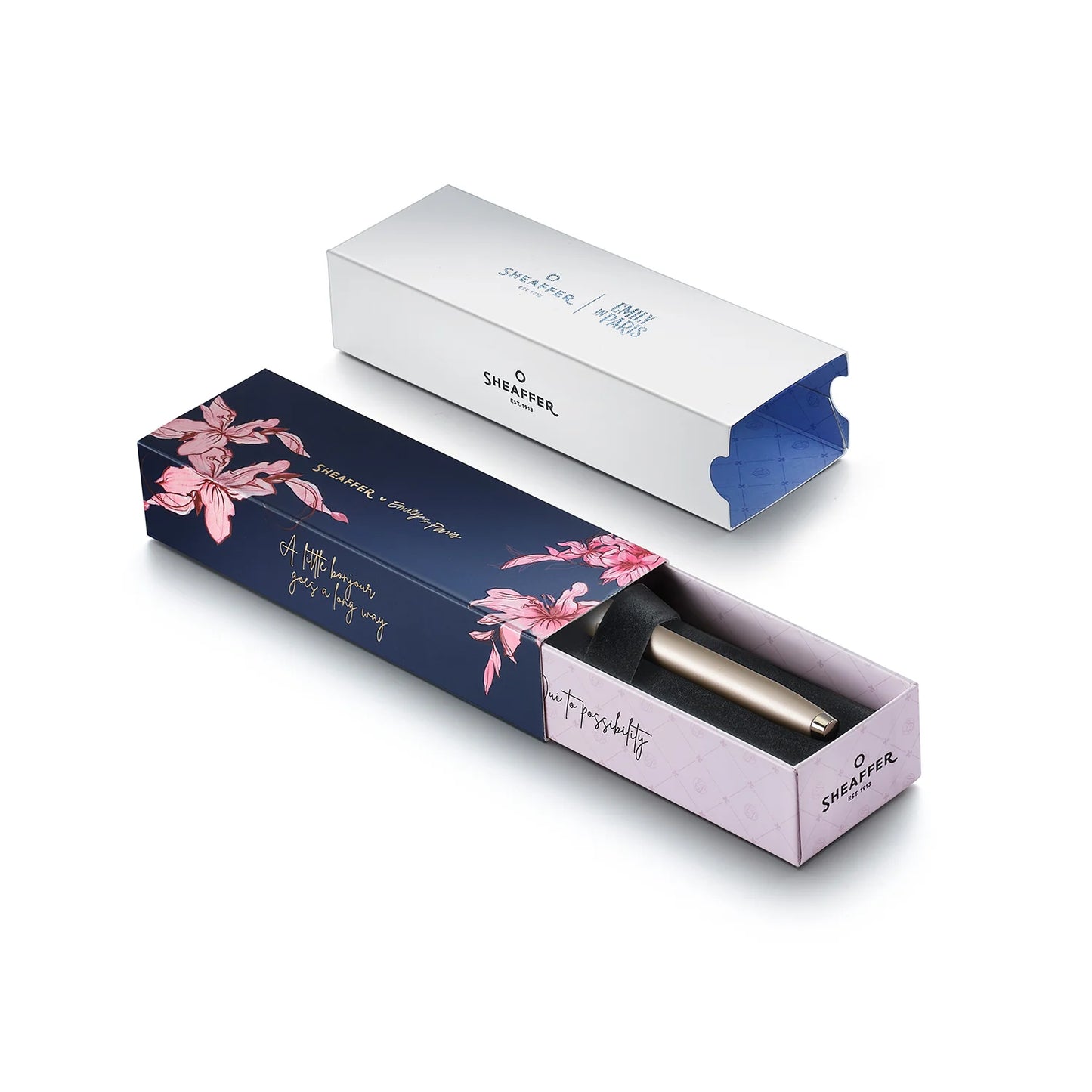 Sheaffer 100 Emily in Paris Ballpoint - Champagne Gold with Bow-Shaped Emblem
