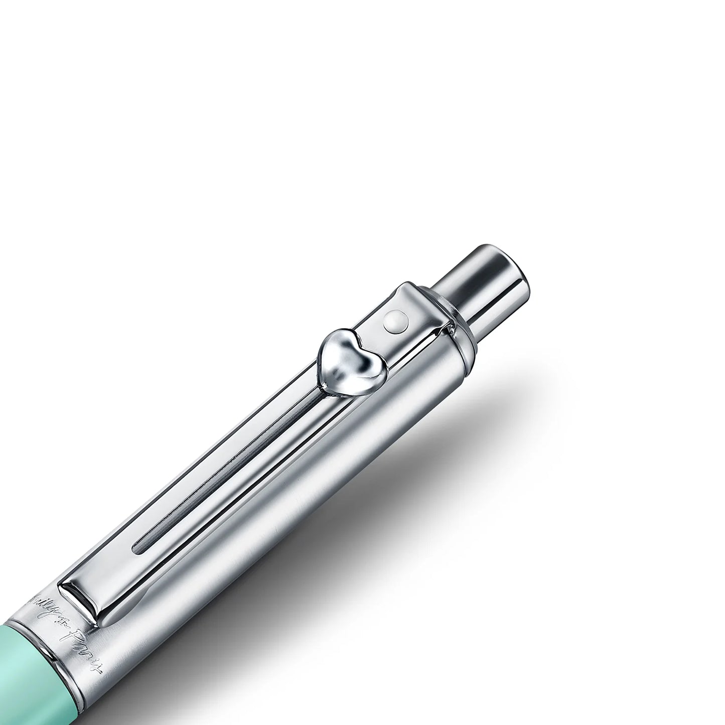 Sheaffer Sentinel Emily in Paris Ballpoint - Green with Heart-Shaped Emblem