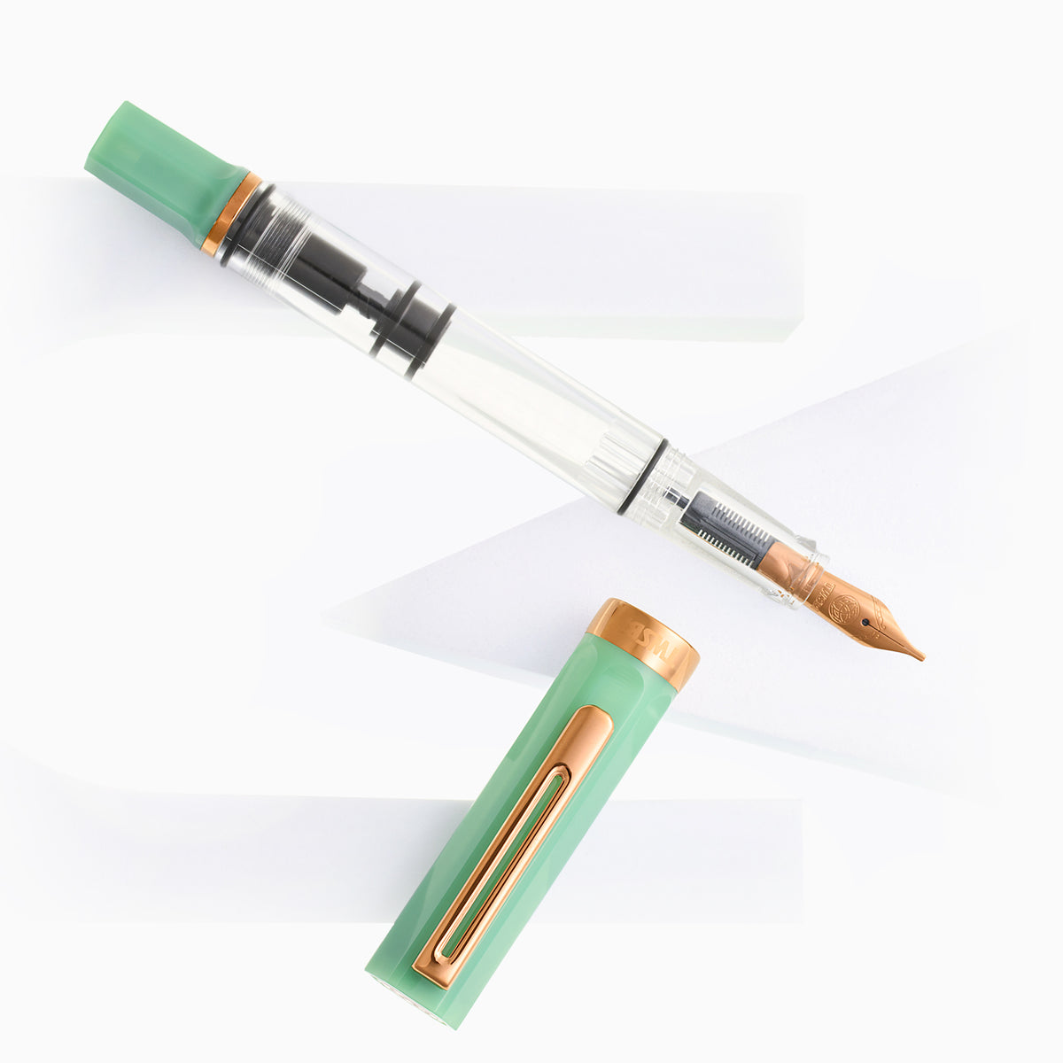 TWSBI ECO Fountain Pen  - Jade Jelly with Bronze Trim