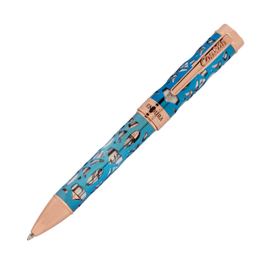 Conklin Endura Deco Crest Ballpoint - Demo Blue Rosegold (Discontinued)