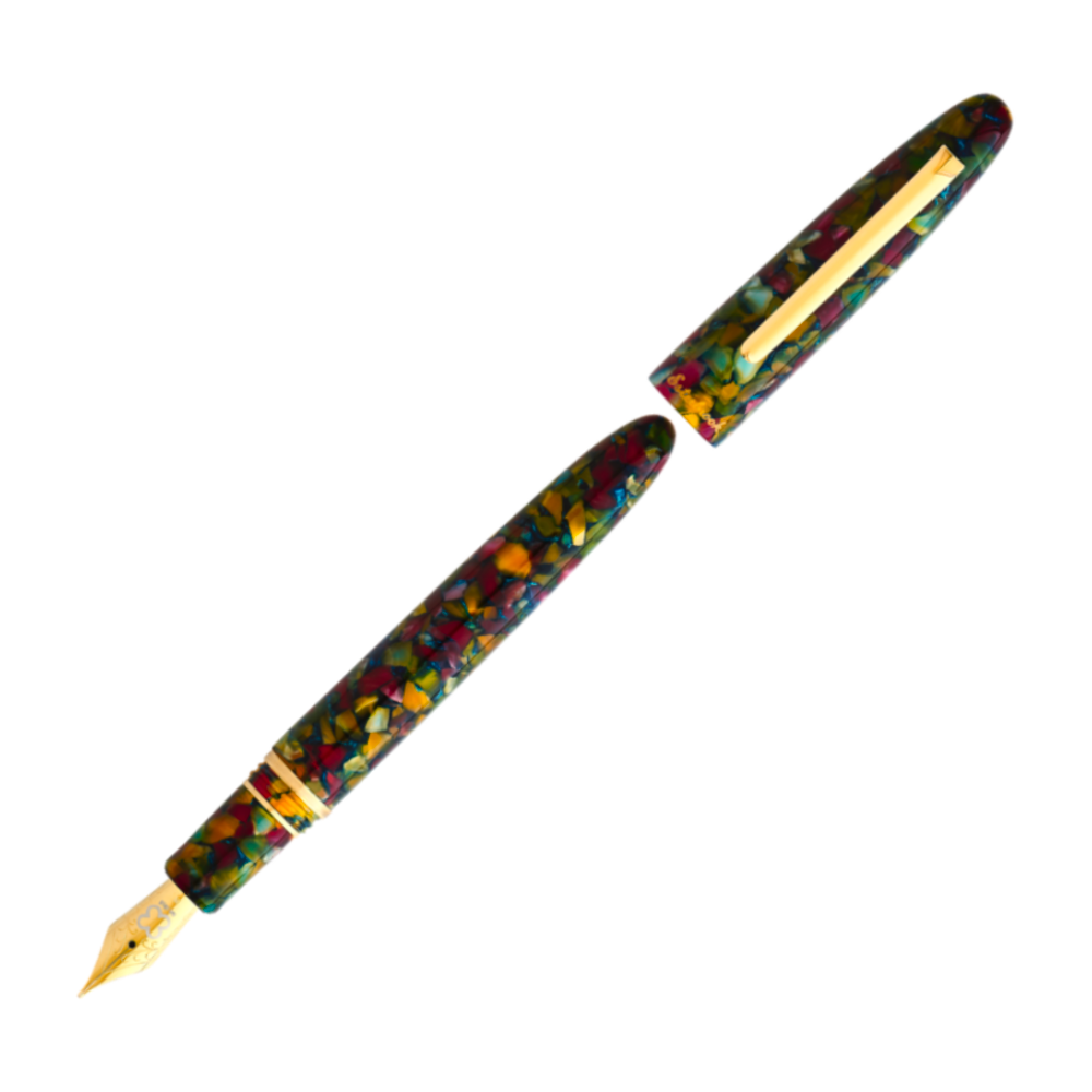 Esterbrook Estie Piston Fountain Pen - Botanical Gardens with Gold Trim (Button Fill)