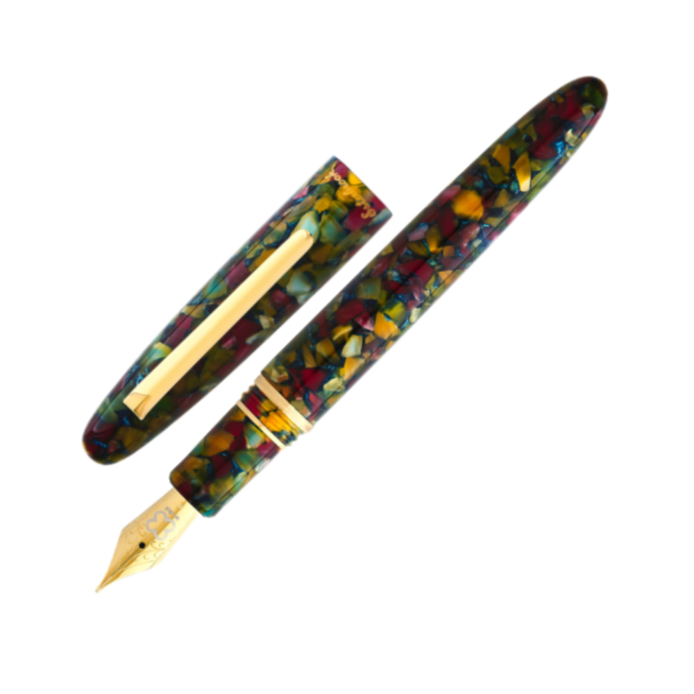 Esterbrook Estie Piston Fountain Pen - Botanical Gardens with Gold Trim (Button Fill)