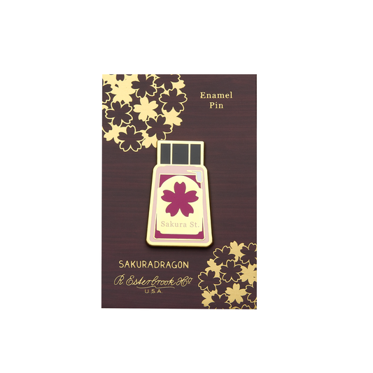 Esterbrook x Sakuradragon Lapel Pin - Sakura Street: Ink Bottle