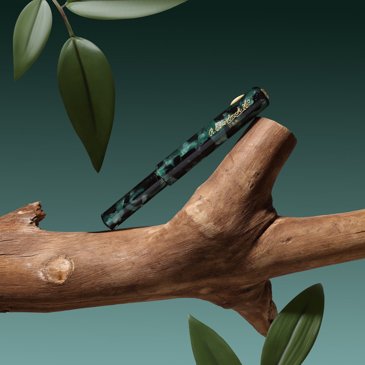 Esterbrook Niblet Fountain Pen - Evergreen with Gold Trim