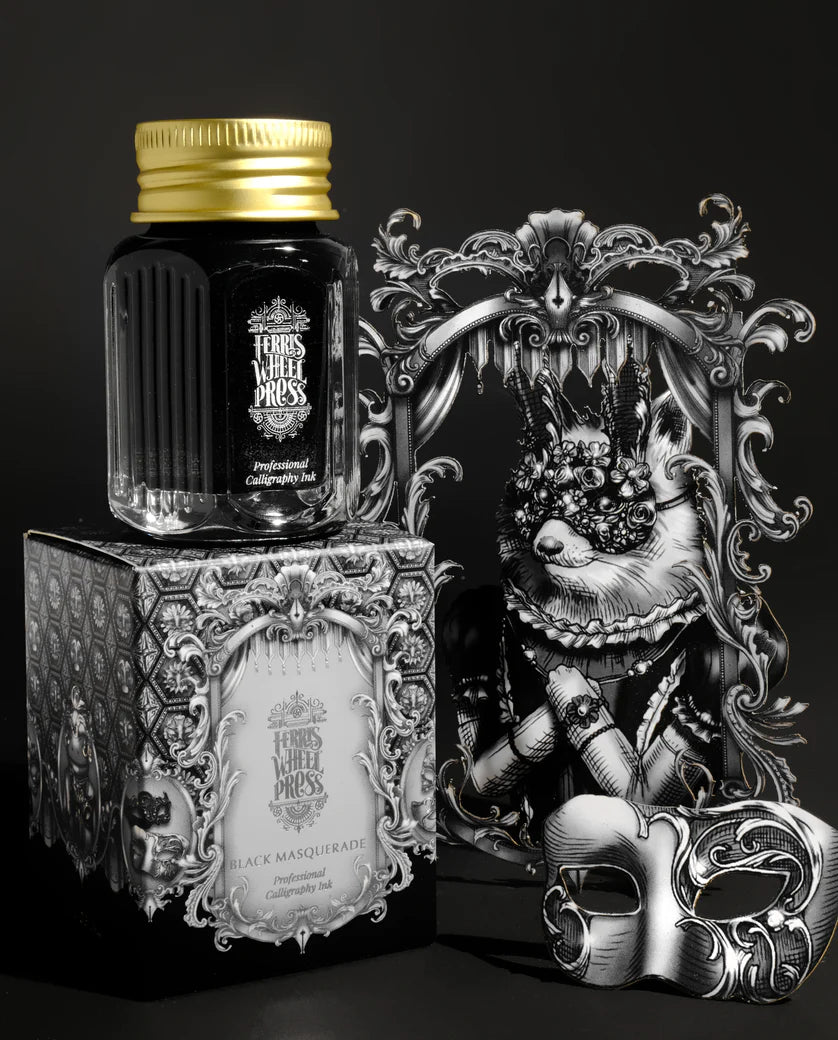 Ferris Wheel Press Black Masquerade Calligraphy (28ml) Bottled Ink
