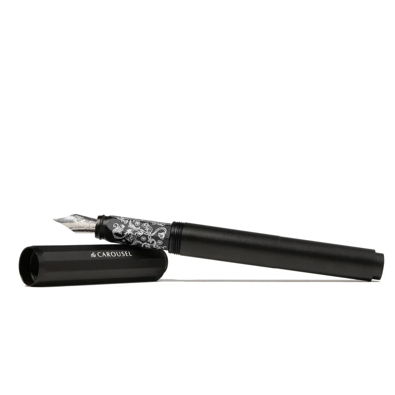 Ferris Wheel Press The Carousel Aluminum Fountain Pen - Bearrington Black (Limited Edition)