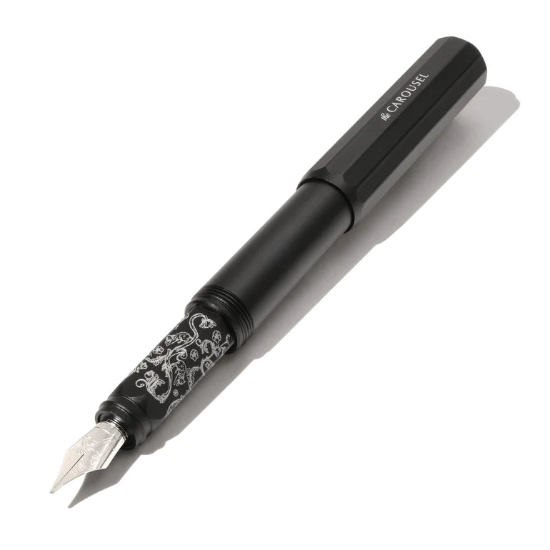Ferris Wheel Press The Carousel Aluminum Fountain Pen - Bearrington Black (Limited Edition)