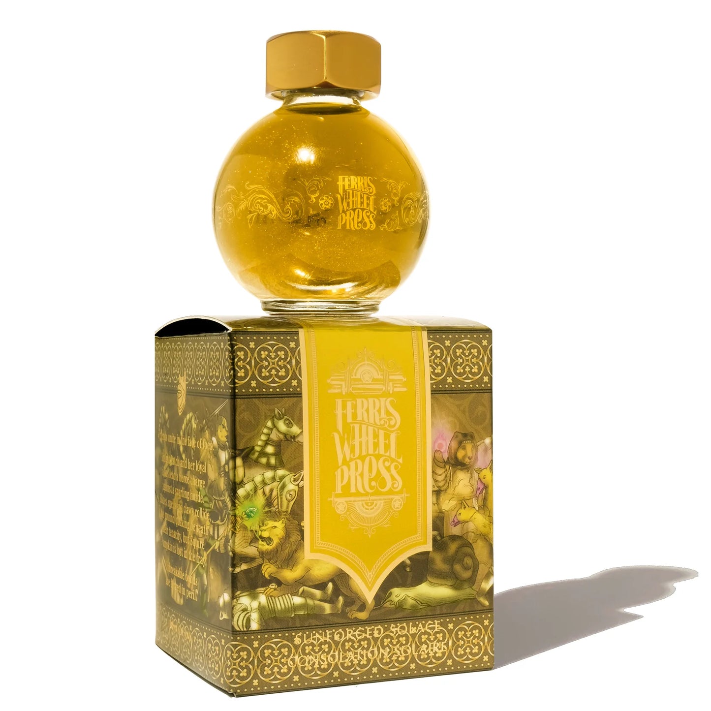 Ferris Wheel Press Sunforged Solace (20ml) Bottled Ink - FerriTales: The Book of Knights Series