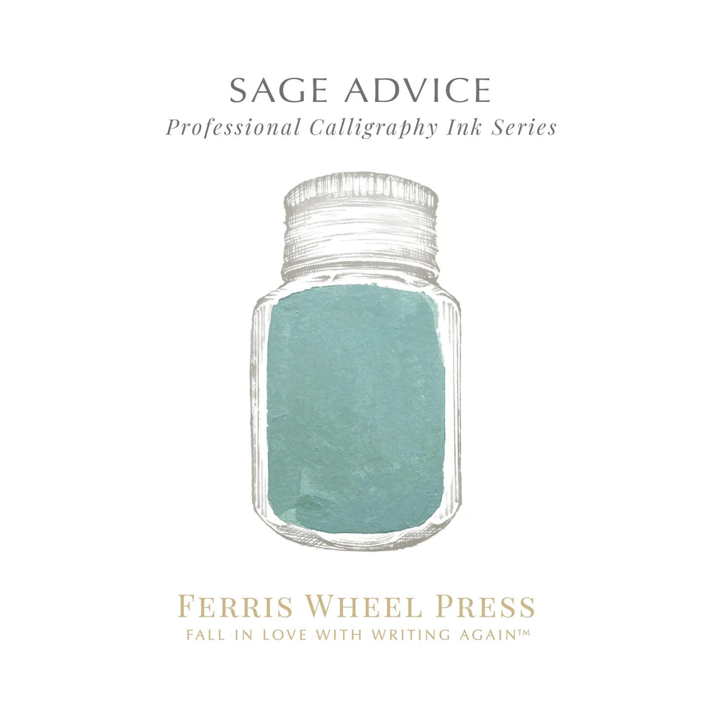 Ferris Wheel Press Sage Advice Calligraphy (28ml) Bottled Ink