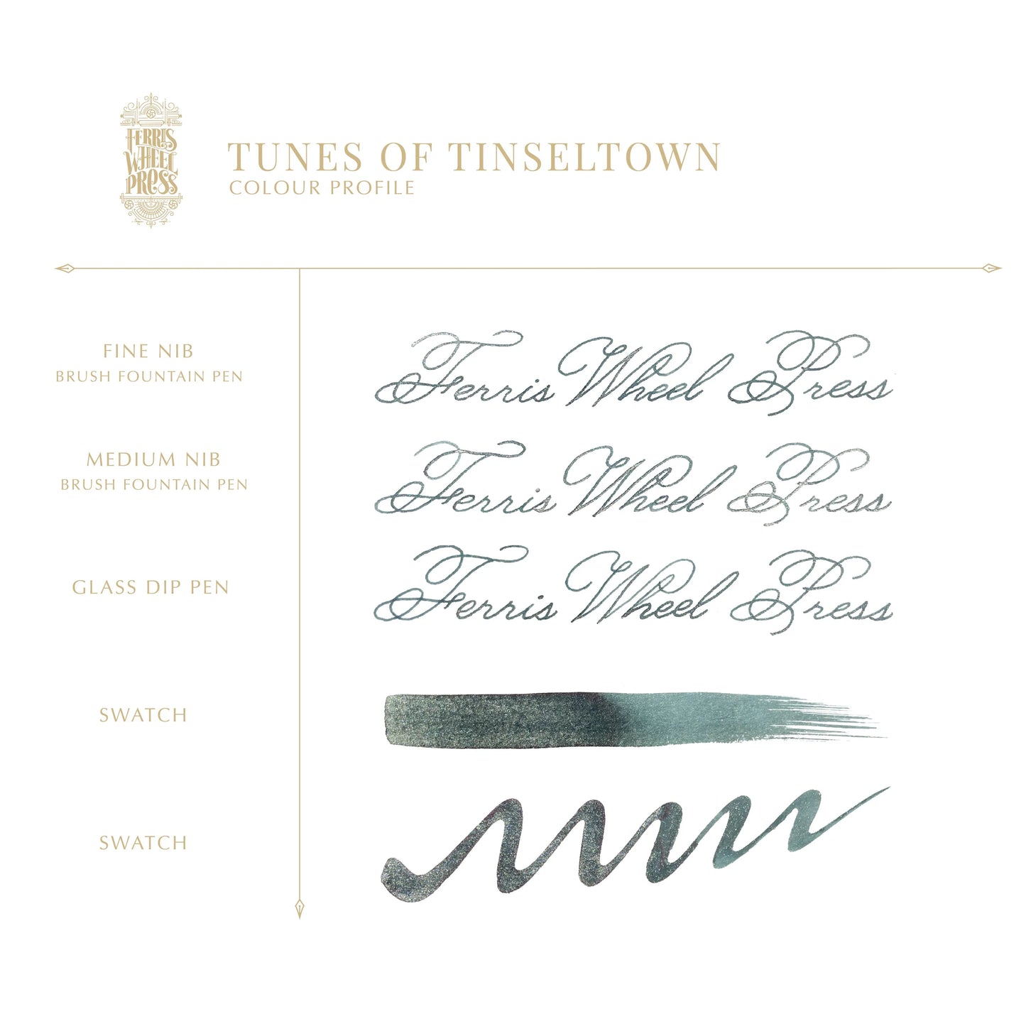 Ferris Wheel Press (38ml) Bottled Ink - Tunes of Tinseltown