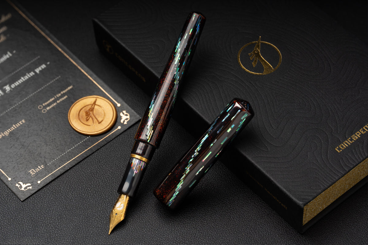 ConCoPens Traditional Vietnamese Lacquer Fountain Pen - Bolide