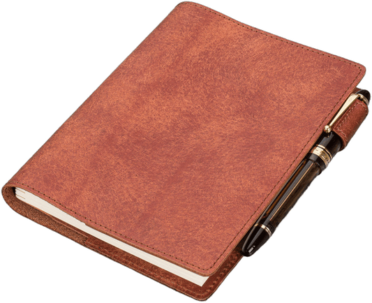 Galen Leather Slim B6 Notebook/Planner Cover - Aged Copper
