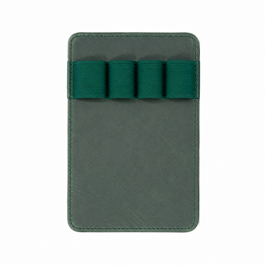 Galen Leather 4 Slots Replacement Pen Holder - Crazy Horse Forest Green