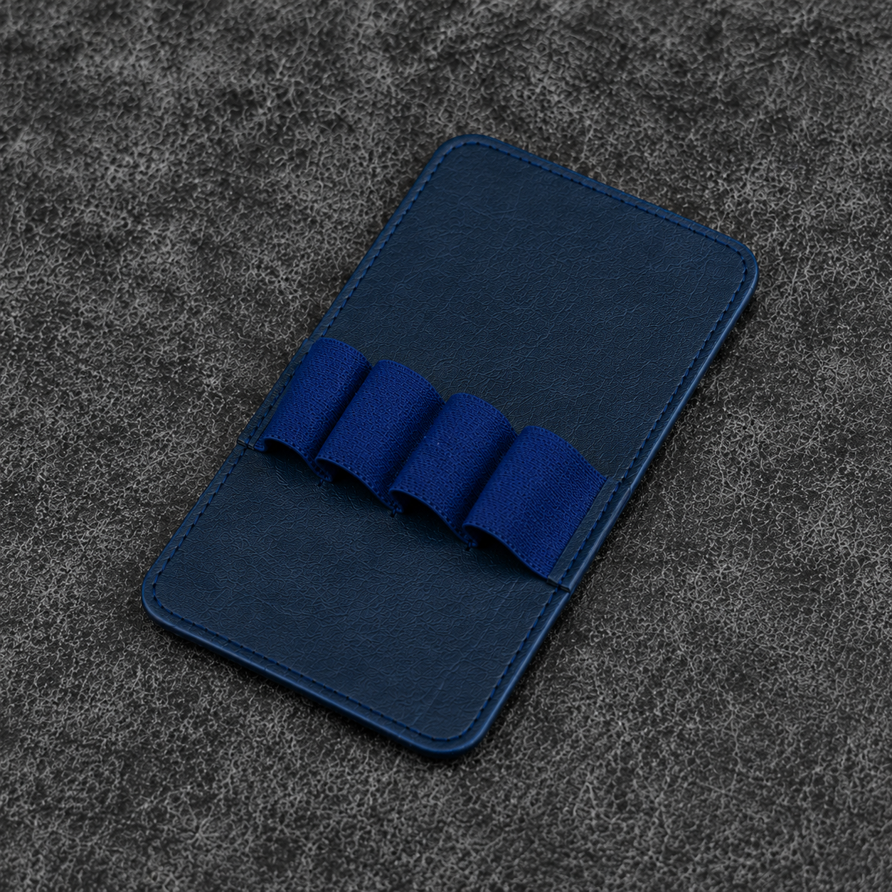 Galen Leather 4 Slots Replacement Pen Holder - Crazy Horse Navy Blue