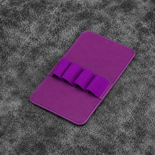 Galen Leather 4 Slots Replacement Pen Holder - Purple