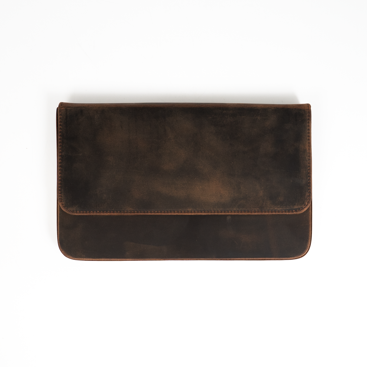 Galen Leather 12 Slots Magnum Opus Pen Case - Havana Brown (with Removable Pen Tray)