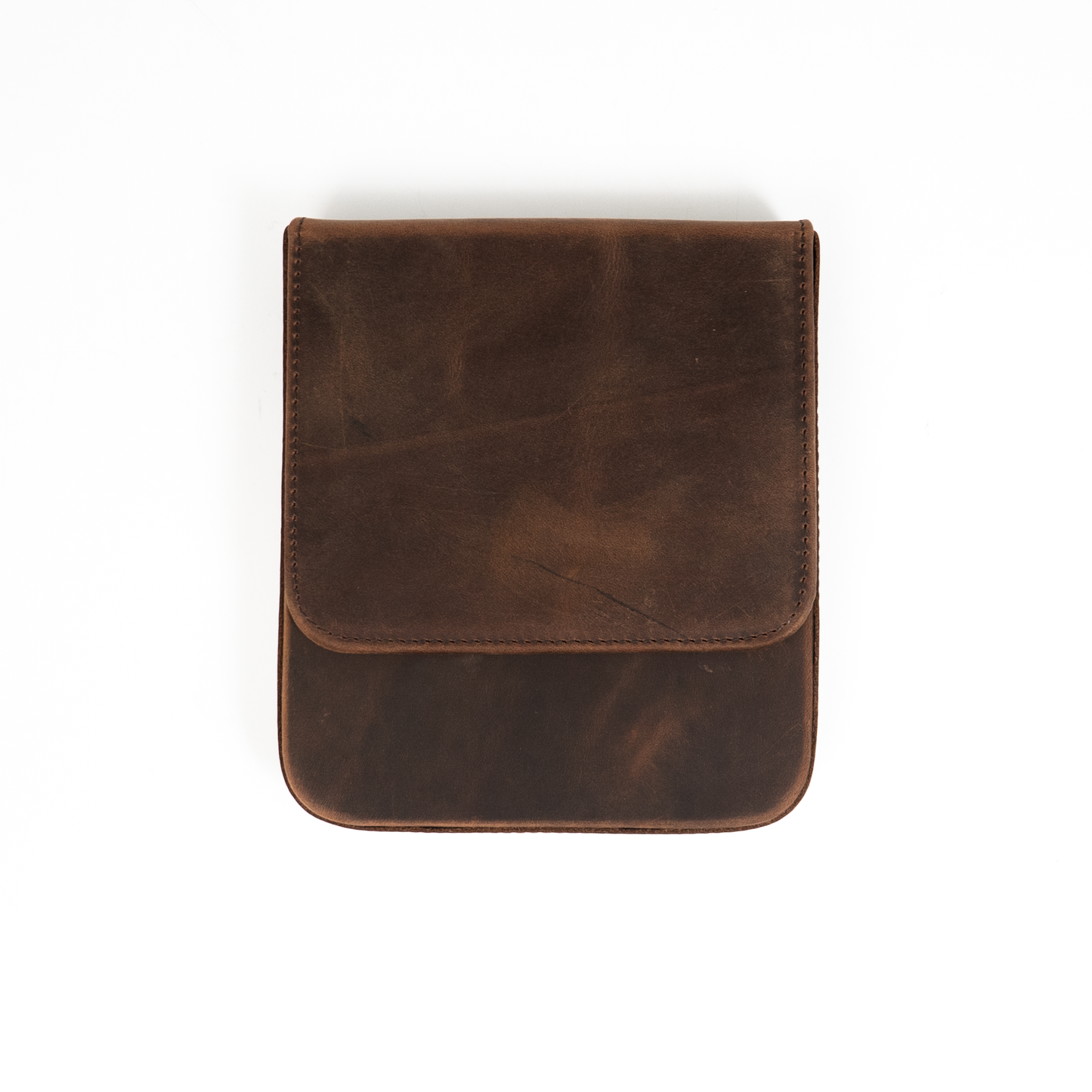 Galen Leather 6 Slots Magnum Opus Pen Case - Havana Brown (with Removable Tray)
