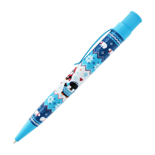 Retro 51 Collection Tornado Rollerball - Cozy Penguins (Goulet Pens Exclusive)- Open Tube
