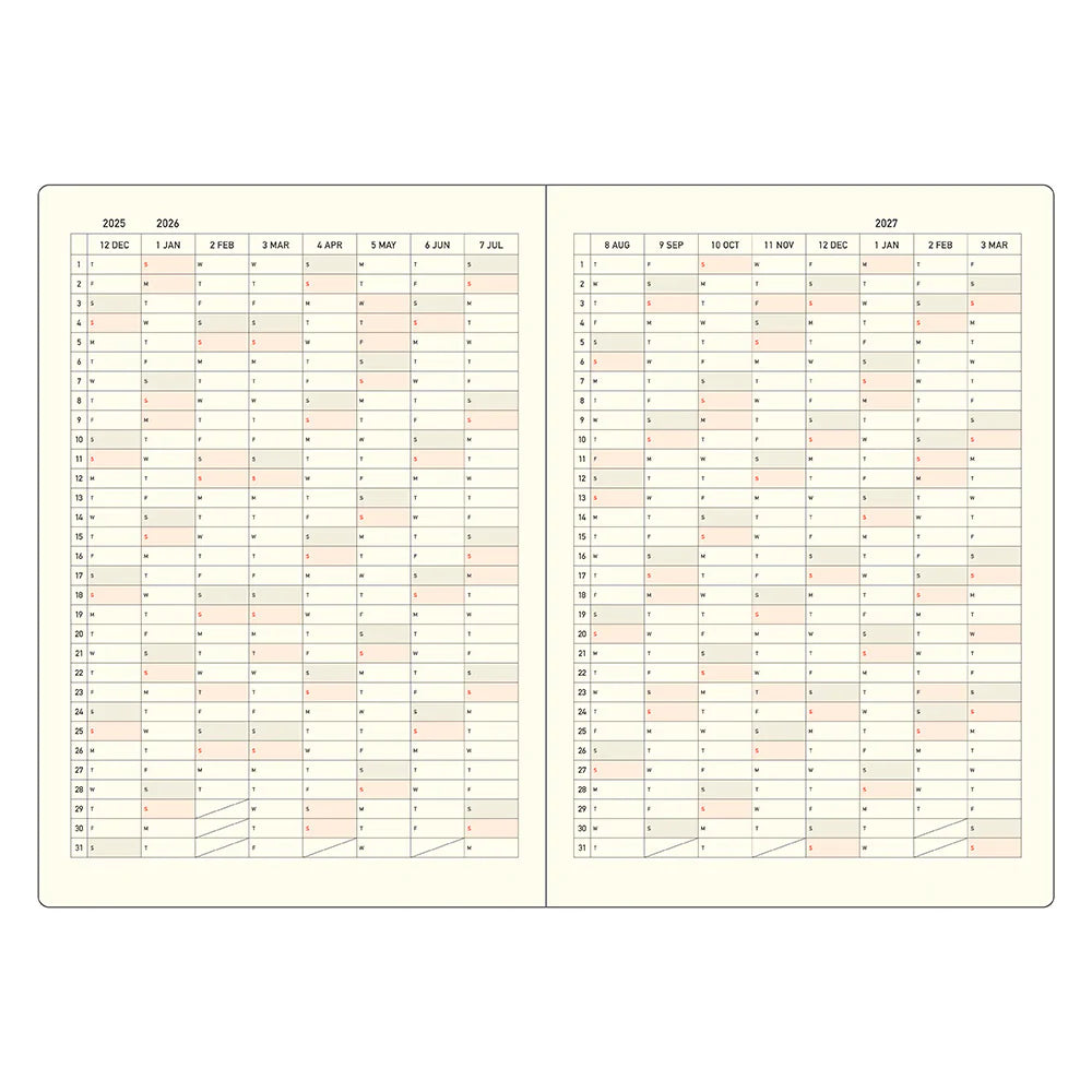 Kleid 2026 Fleek Diary B6 - Gray