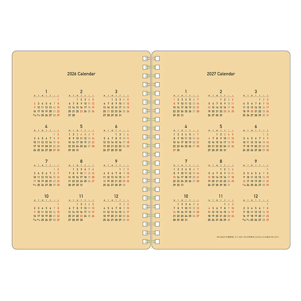 Kleid 2026 Kraft Work Diary B6 - Off White