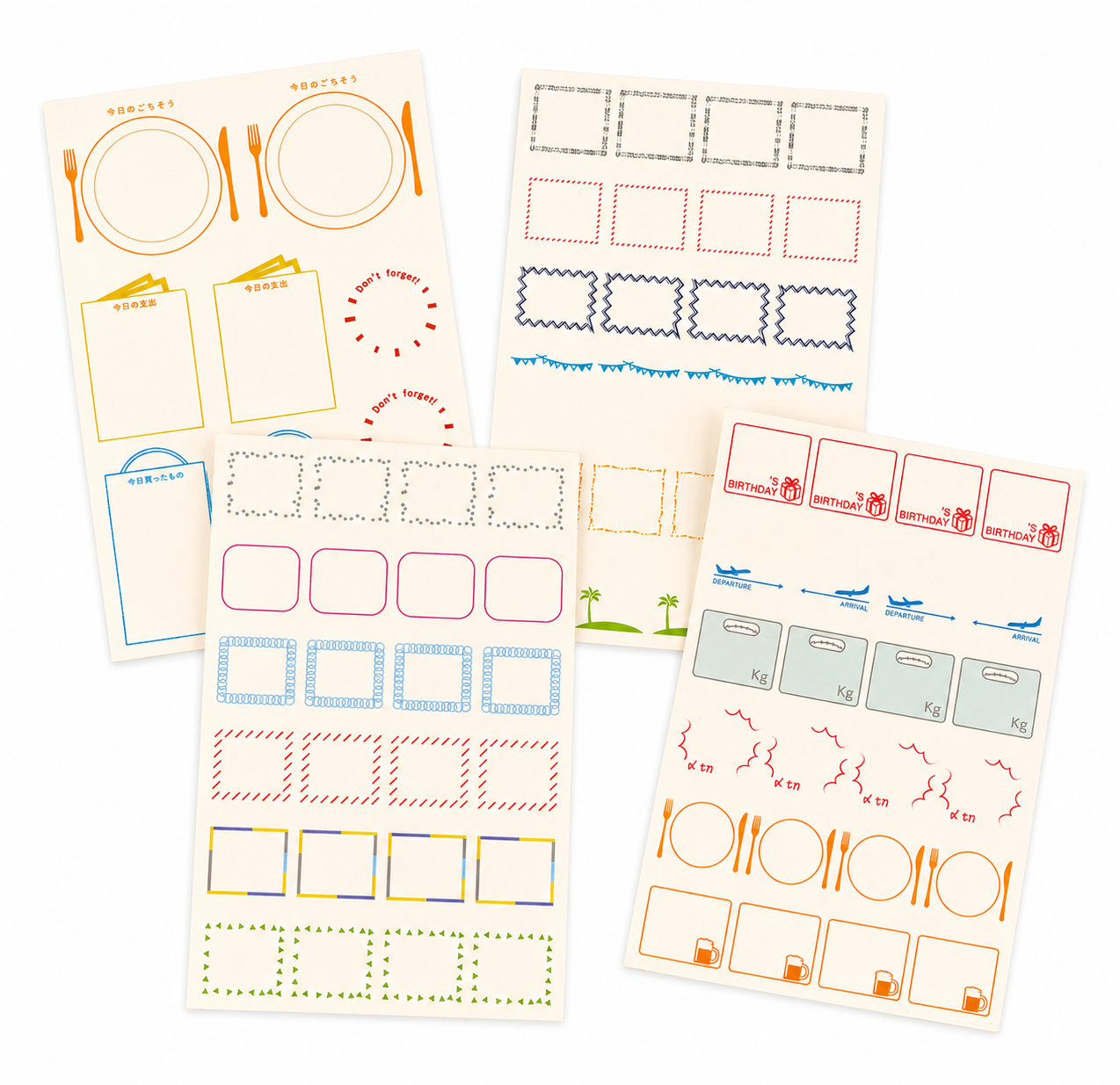 Hobonichi Frame Stickers