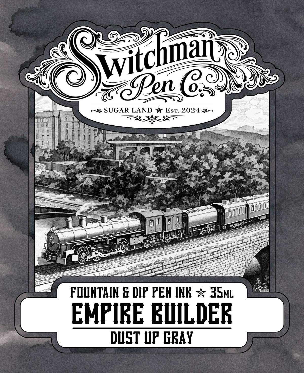 Switchman Pen Company Bottled Ink (35ml) - Empire Builder: Dust Up Gray